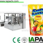 آلة تعبئة عصير الفواكه الدوارة آلة تعبئة السوائل الموفرة للطاقة